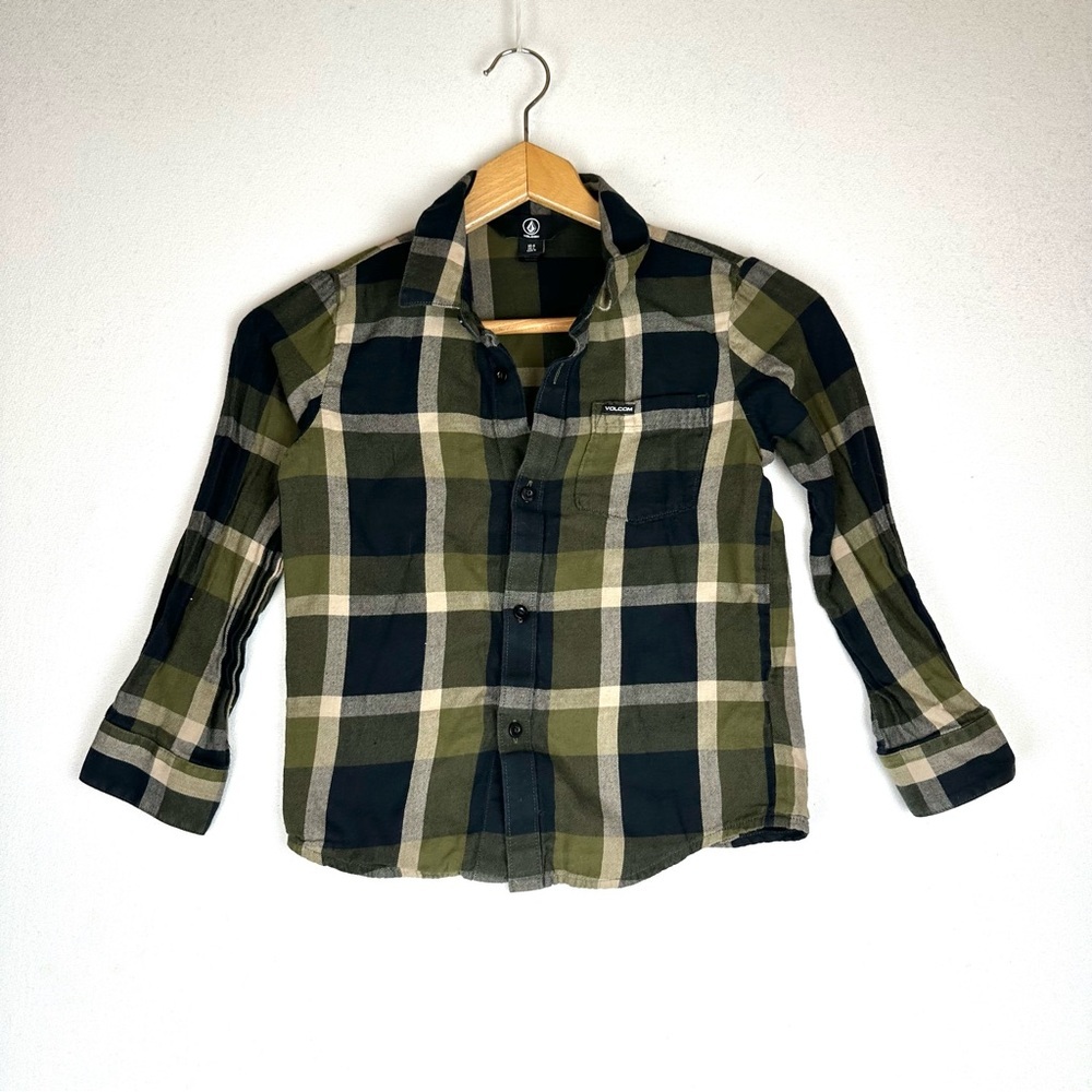 Volcom Plaid Button Down Long Sleeve Shirt